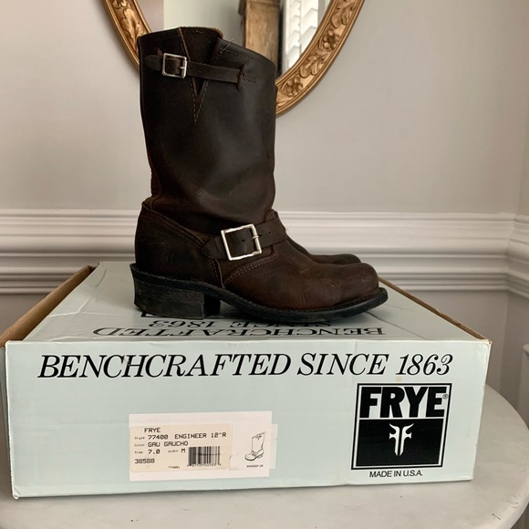 Frye Engineer 12r Gaucho Moto Boots - Picture 5 of 11